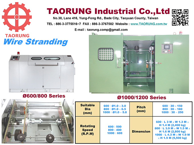 Wire Stranding-ψ1000/800/600 mm Stranding Machine