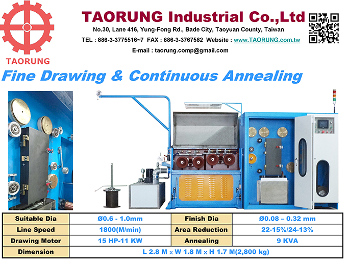 Fine Drawing and Continuous Annealing